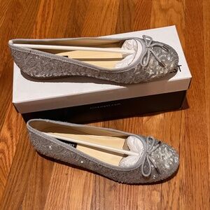 Nine West Silver Sequin Ballet Flats 7.5 – NIB